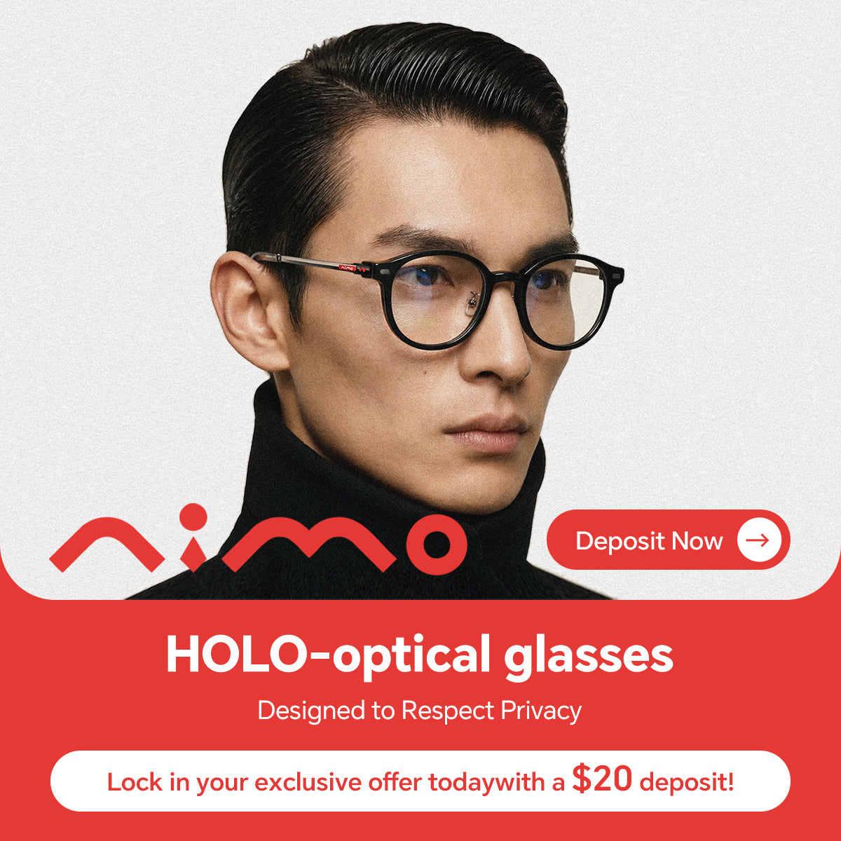NIMO HOLO-Optical Glasses — Deposit Reservation