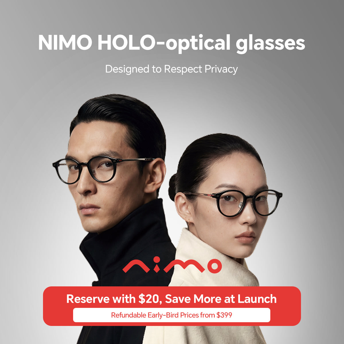 NIMO HOLO-Optical Glasses — Deposit Reservation